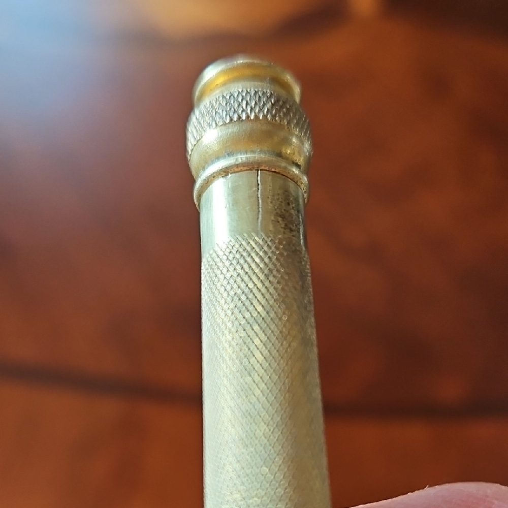 Brass Double-Edged Ball End Open Comb Safety Razor - Picture 5 of 5